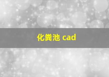 化粪池 cad